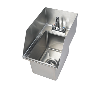 Complete Drop-In Sink 12"x18" 1 Bowl w Free Faucet w Splashguard