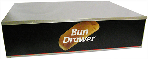 Winco 65030 Benchmark Dry Bun Box Stainless Steel for 30 Dog Grill Qty Break 1 Each
