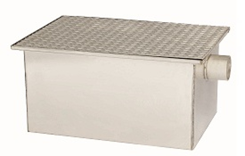 Rockford RP-10-SS All Stainless Steel Grease Interceptor – 20 lb, 10 GPM, 2" No-Hub