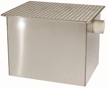 Rockford RP-50-SS All Stainless Grease Interceptor – 100 lb, 50 GPM, 4" No-Hub