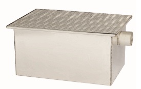 Rockford RP-35-SS All Stainless Steel Grease Interceptor – 70 lb, 35 GPM, 4" No-Hub