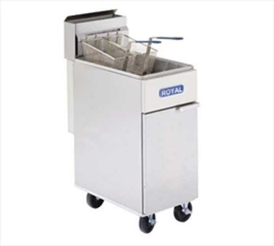 50 lb Royal Range  RFT-50 Floor Gas Fryer