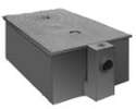 LOW PROFILE GREASE TRAP 100 LB JR Smith 8150 50 GPM w 3" INLET