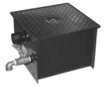 Semi Automatic Draw Off Grease Trap Smith 802-Y02-10 20Lb 10 GPM