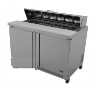 2 Door Fagor 48" Stainless Sandwich Prep Table-12 Pans,FST-48-12