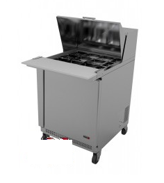 1 Door Fagor 27" Mega Top Sandwich Table-12 Pans, FMT-27-12