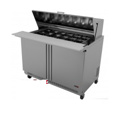 2 Door Fagor 48" Mega Top Sandwich Table-18 Pans, FMT-48-18