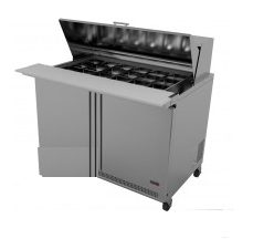 2 Door Fagor 60" Mega Top Sandwich Table-24 Pans FMT-60-24