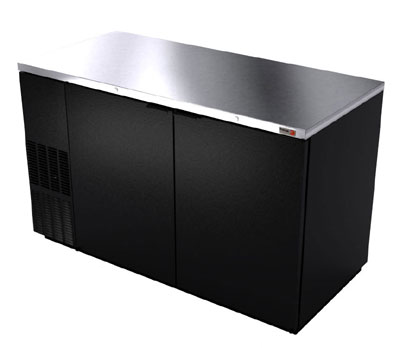 59" Fagor Black-Finish Back Bar Cooler- 852 Cans, FBB-59