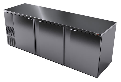 95" Fagor Stainless-Finish Back Bar Cooler- 1302 Cans, FBB-95S