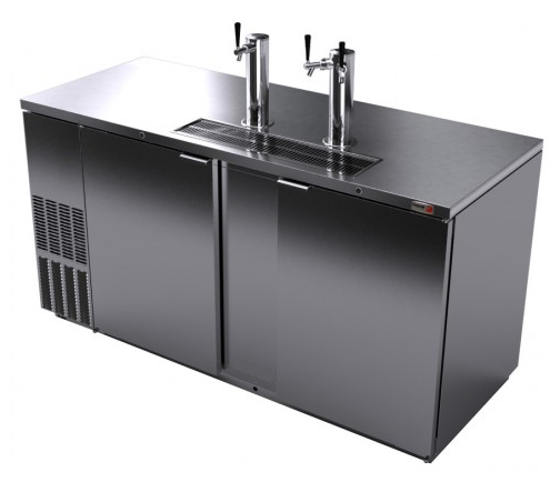Fagor 69" SS-Finish Direct Draw Beer Cooler- 3 Keg, FDD-69S