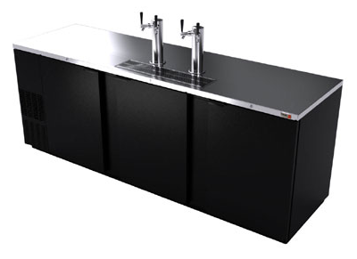 Fagor 95" Black-Finish Direct Draw Beer Cooler- 5 Keg, FDD-95