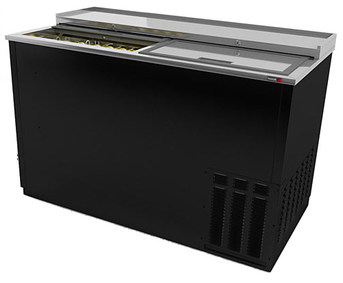 Fagor 50" Black-Finish Horizontal Bottle Cooler-624 Cans, FBC-50