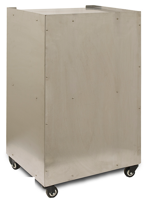 Winco 30147 Benchmark Pedestal Base Stainless Steel Shelf Casters for Silver Screen 14 oz Poppers NSF ETL CSA