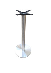 Premium Stainless Steel Table Base 22" Round Bar Height
