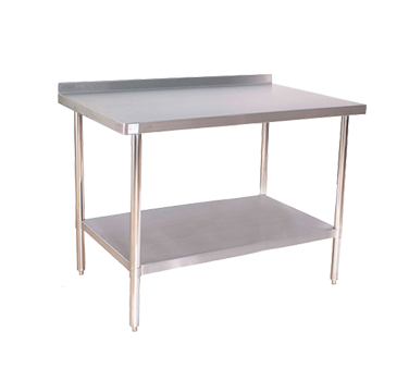 All Stainless Steel Premium Work Table Backsplash 18x48