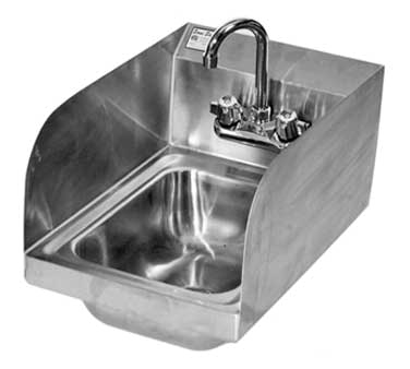 Wall Mount Hand Sink w Splash Guards SPHS-1000