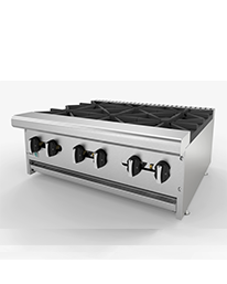 36" 6 Burner Commercial Hot Plate Asber USA AEHP-6-36