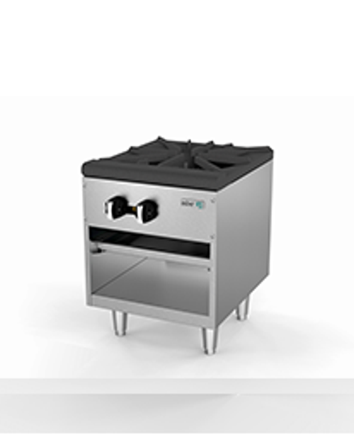 Stock Pot Range 18" Wide one 3 Ring Burner Asber USA AESP-18-2