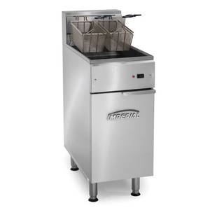 Imperial Range IFS-50-E Electric Floor Fryer 50 lb Capacity Stainless Steel with Baskets and Crumb Screen