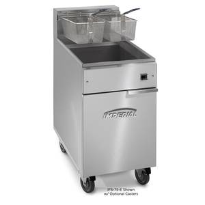 Imperial Range IFS-75-E Electric Floor Fryer 75 lb Capacity Stainless Steel 18kW cETLus CSA Sanitation CE