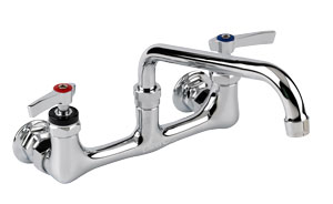 Heavy Duty Encore 8" Center Wall Mount Faucet with 14" spout  KL54-8014-SE1Z