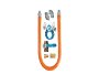 1" Diameter 48" Length Gas Hose Kit BK Resources BKG-GHC-10048-SCK38
