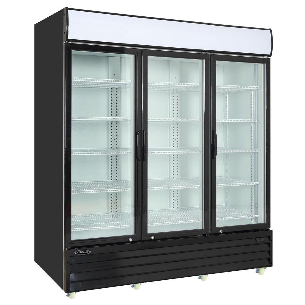 3 Glass Door Cooler Merchandiser 75 Cu Ft Kool-It KGM-75