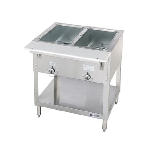 2 Well Duke Aerohot 30-3/8" Natural Gas Hot Food Steamtable w/ (2) 1000 BTU heat Wells