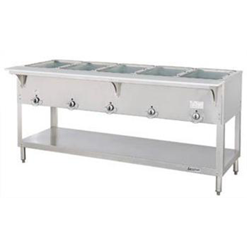 5-Well Duke Aerohot 72.37" Natural Gas Hot Food Steamtable w/ (5) 1000 BTU heat Wells 305-NAT