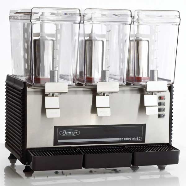 Omega Triple 3 Gallon Bowl Refrigerated Drink Dispenser OSD30
