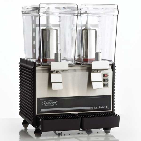 Omega Drink Dispenser w/ Continuous Rotary System, (2) 3-Gallon, 420 Watts OSD20