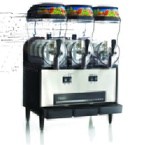 Omega Granita Slush Machine w/ (3) 3-Gallon Bowls, 980 Watts, Stainless OFS30
