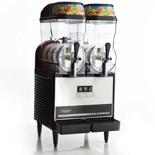 Omega Granita Slush Machine w/ (2) 3-Gallon Bowls, 710 Watts, Stainless OFS20