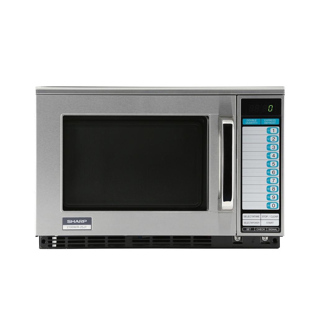 Sharp ® Commercial Heavy Duty Stainless Steel 2100W Digital Microwave R25JTF