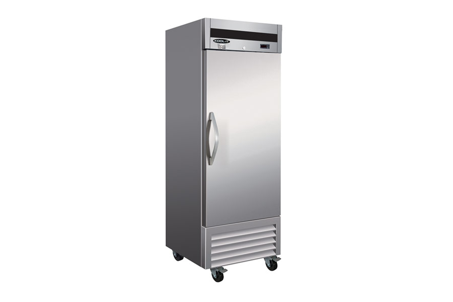 1 Door Freezer 23 Cu Ft Upright Bottom Mount Stainless Steel IKON IB27F