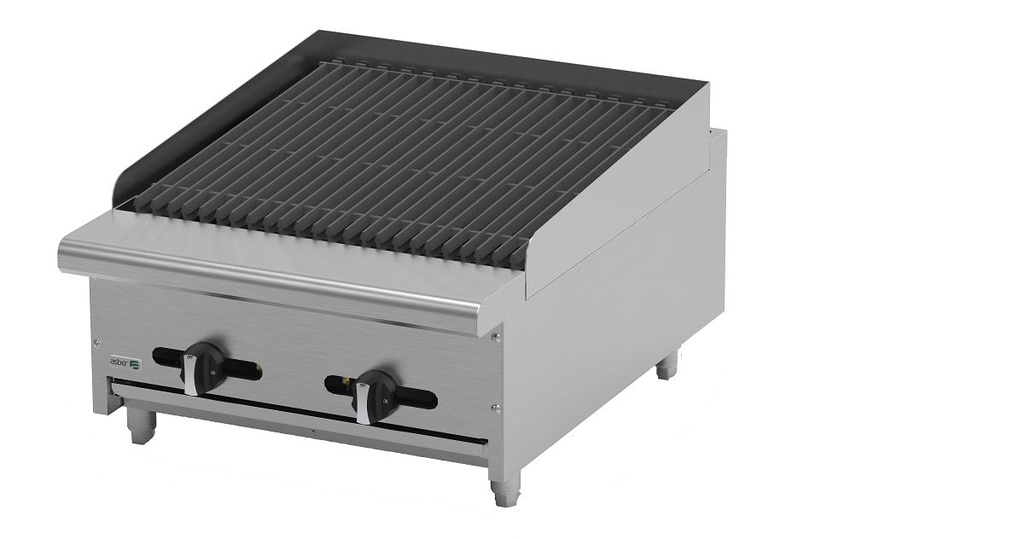 24" Char Rock Broiler Asber USA AECRB-24
