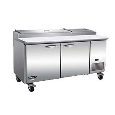 IKON 71" 2 Door Stainless Pizza Prep Table IPP71
