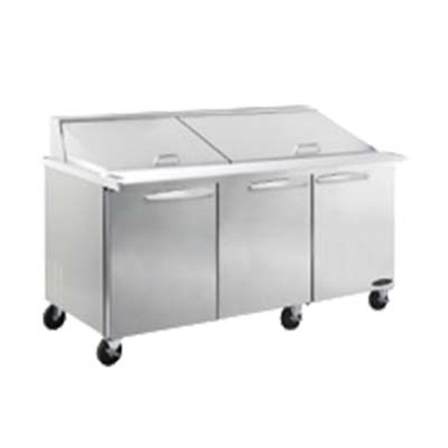 IKON 72" 3 Door Mega Top Sandwich / Salad Prep Unit ISP72M