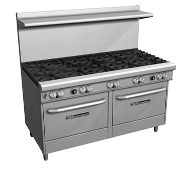 Southbend 4601DD Ultimate Restaurant Range Gas 60 Inch 10 Burners 2 Ovens Stainless Steel QUICK SHIP MIDDLEBY ESSENTIALS