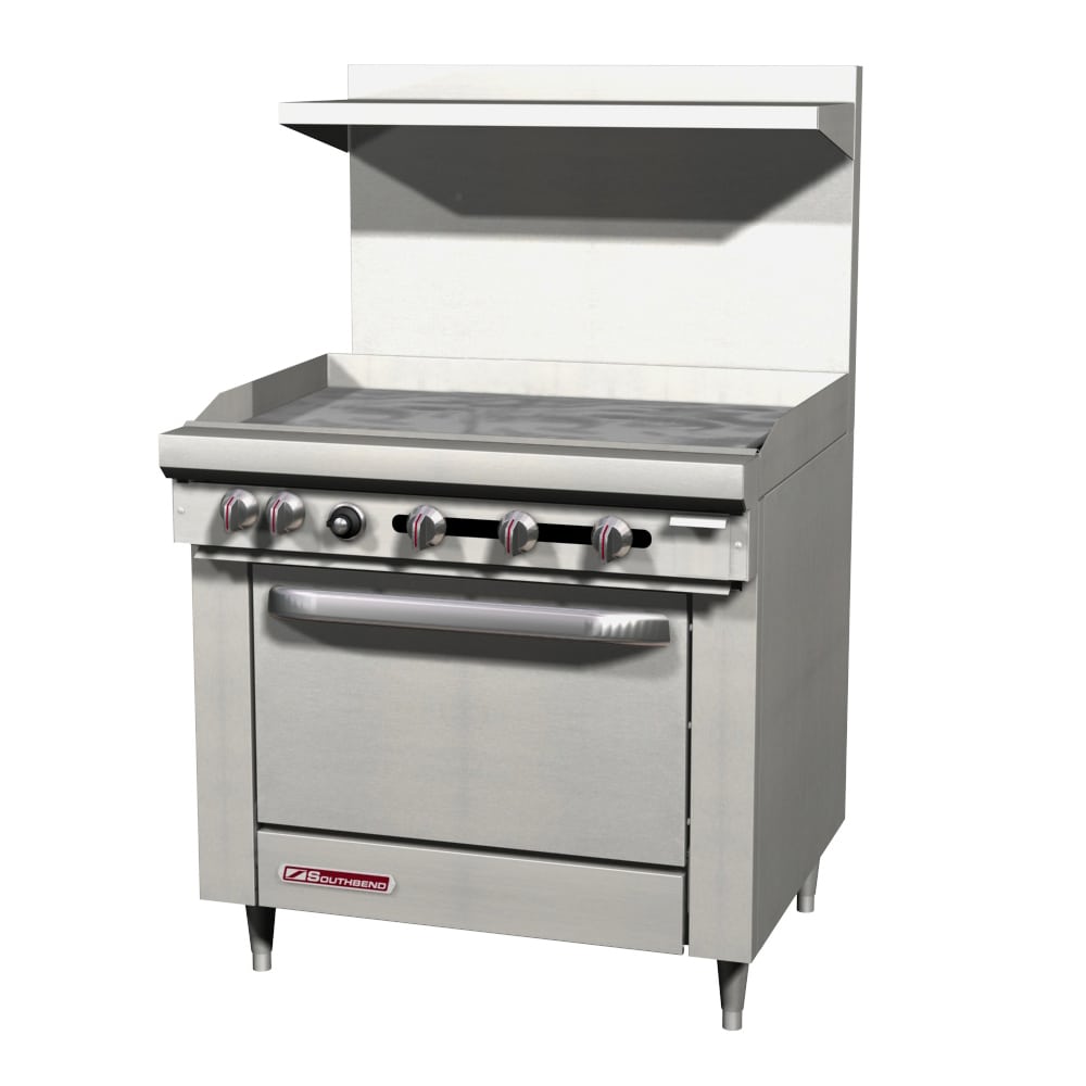 Southbend S36D-3G S-Series Restaurant Range Gas 36" Griddle Manual Controls Standard Oven Snap Action Thermostat