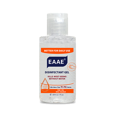 Hand Sanitizer Gel 2.11 fl oz 75% Ethyl Alcohol Pocket Size