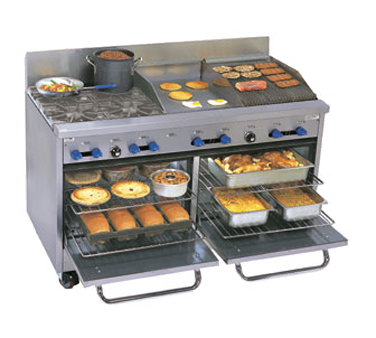 Comstock Castle F3226-18-1.5RB Range, 60" Restaurant, Gas