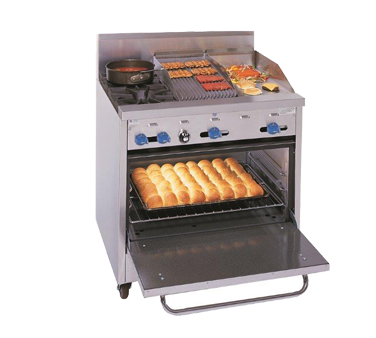 Comstock Castle F330-12-1RB Range, 36" Restaurant, Gas