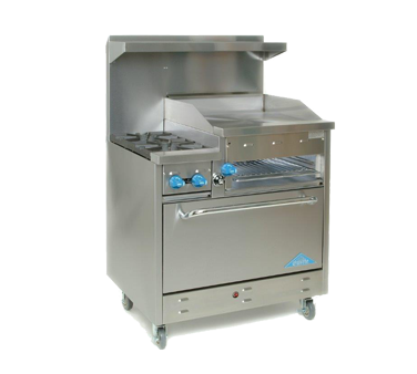 Comstock Castle F330-24B Range, 36" Restaurant, Gas