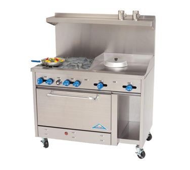 Comstock Castle F3430-24 Range, 48" Restaurant, Gas