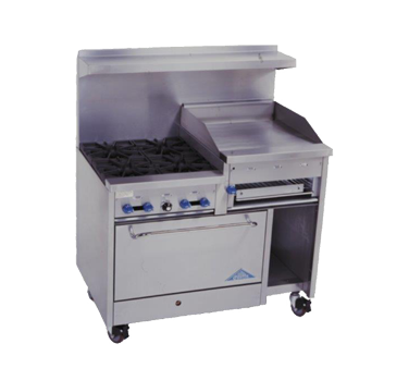 Comstock Castle F3430-24B Range, 48" Restaurant, Gas