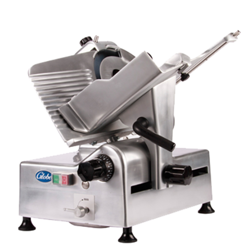 Globe Food Equipment Co. G12A Food Slicer Automatic 12 Inch Diameter Knife Extended Chute End Weight 1/2 HP 115V