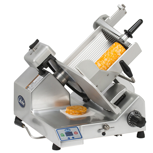 Globe Food Equipment Co. S13A Premium Heavy Duty Slicer Automatic 13 Inch Steel Knife Poly-V Belt Drive LCD Display