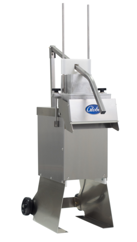 Globe Food Equipment Co. GSCS2-1 High Volume Cheese Shredder Continuous Feed Design 66 lb/min Capacity Large Hopper 2 HP